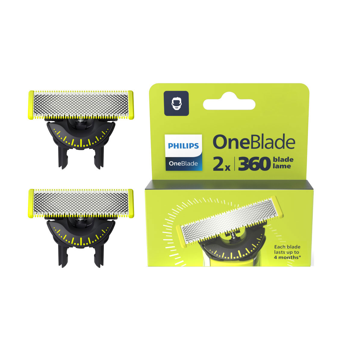 Микола Сменное лезвие для электростанка PHILIPS OneBlade, 2 шт (QP420/50) photo