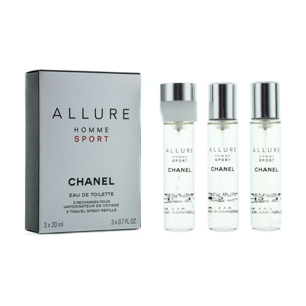 Chanel Allure Homme Sport Туалетная вода мужская, 3*20 мл (сменные