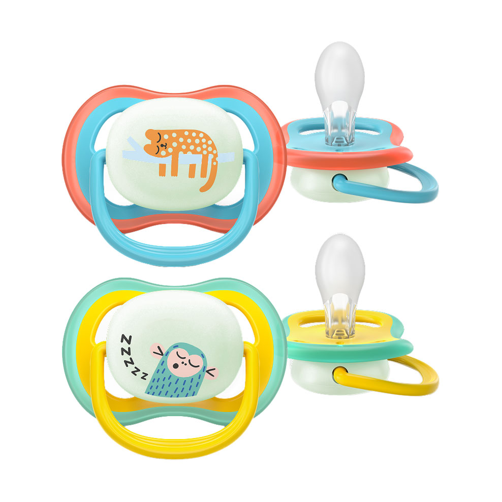 Ірина Пустышка PHILIPS AVENT Ultra Air ночная, от 1.5 года, 2 шт (SCF376/32) photo