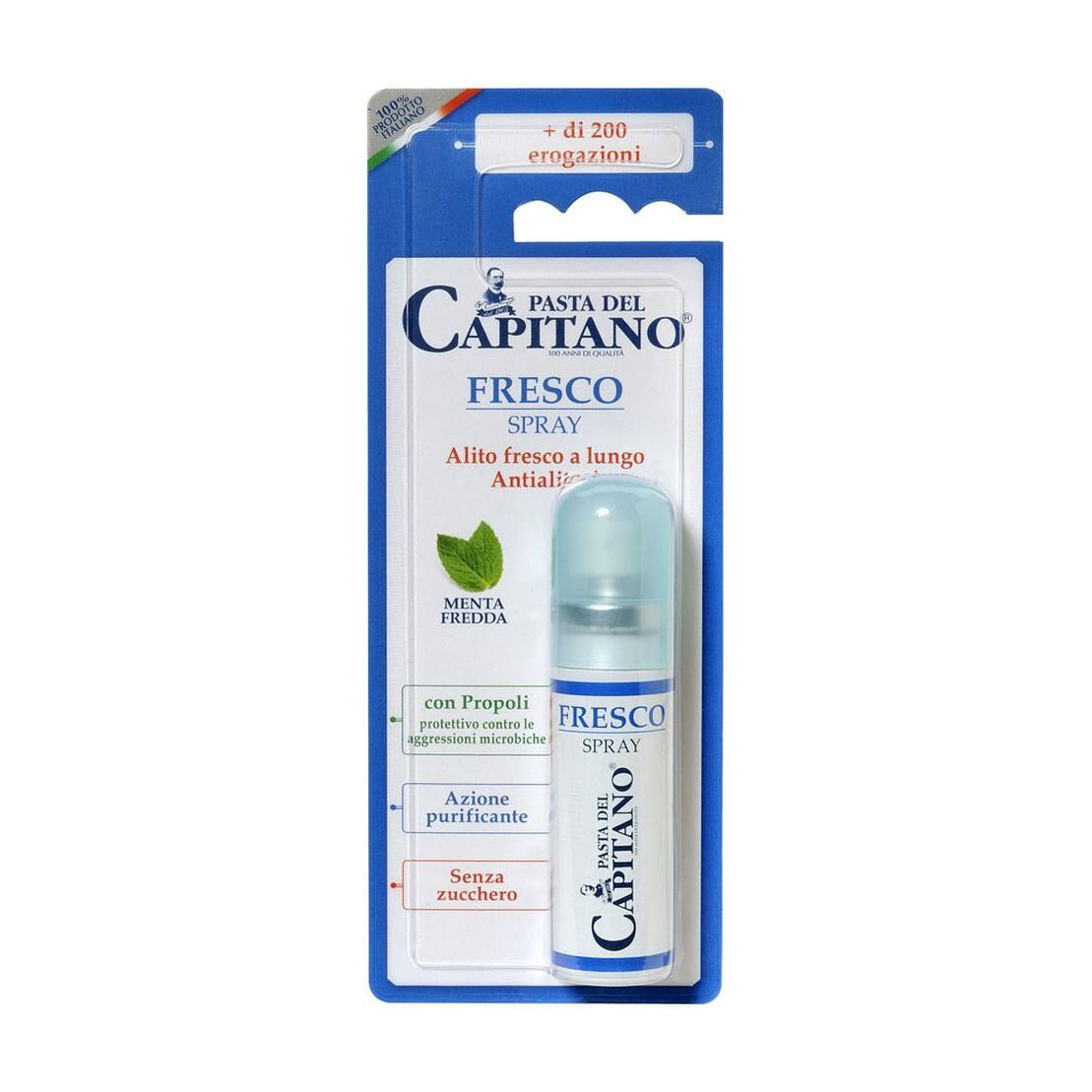 Юлія Освежитель для полости рта Pasta Del Capitano Fresco Fresh Mouth Spray Mint, 15 мл photo