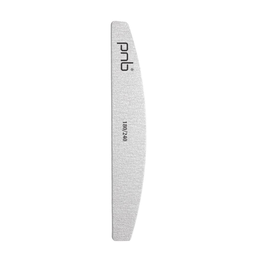 Дар'я Пилка для ногтей PNB Nail File Grey Half-Round 180/240 грит, Grey, полукруг photo