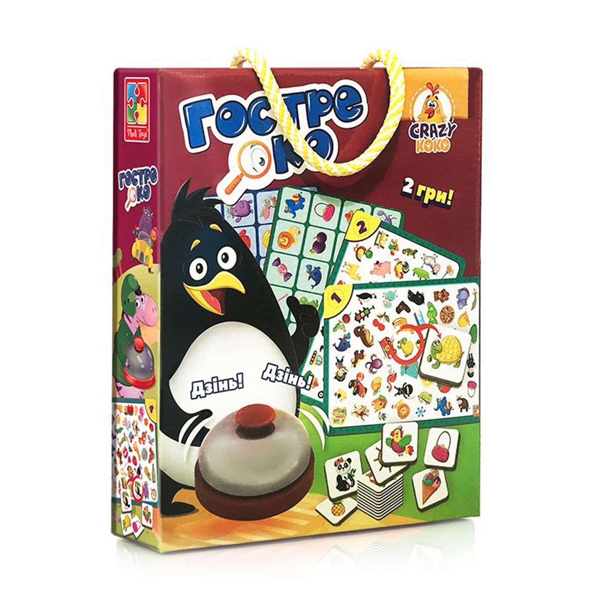 Гра зі дзвоником Vladi Toys Гостре око, українською мовою, від 3