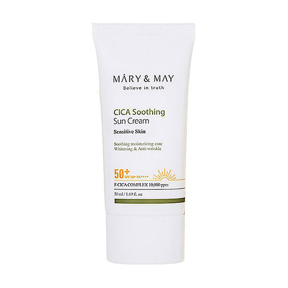 Марія З. Солнцезащитный крем для лица Mary & May CICA Soothing Sun Cream SPF50+ PA++++, 50 мл photo