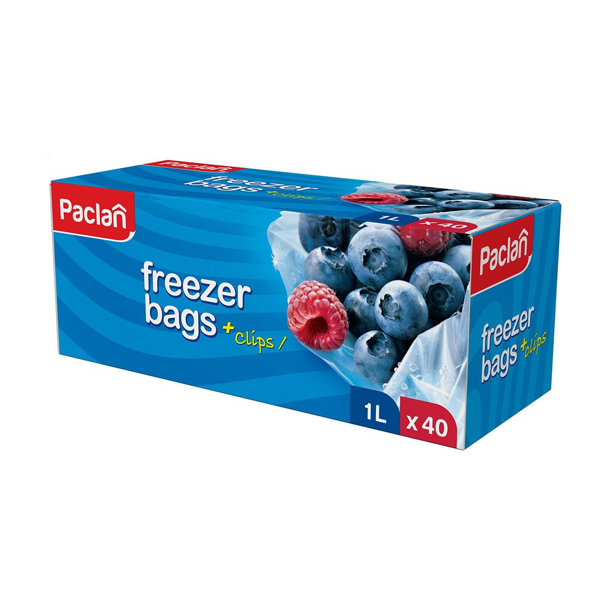 Юлія К. Пакеты для замораживания Paclan Freezer Bags с клипсами, 1 л, 40 шт photo