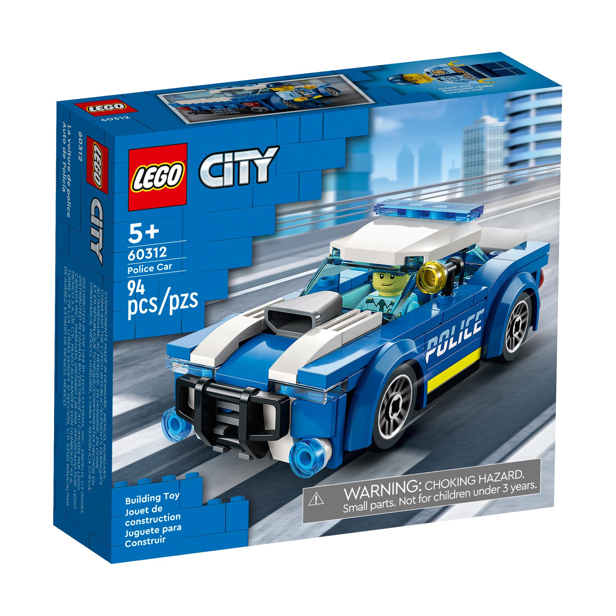 Конструктор LEGO City Police Полицейский автомобиль, 94 детали, от