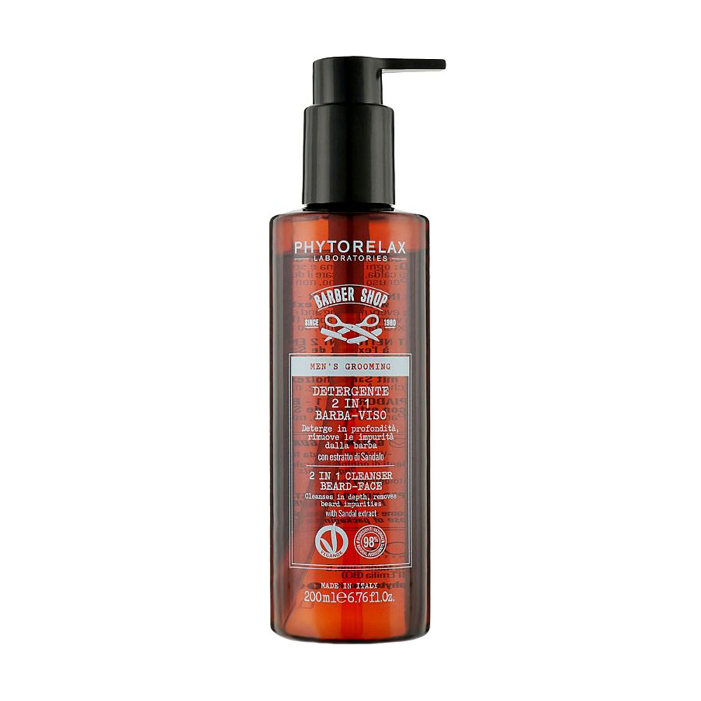 Валентина Х. Мужской гель для умывания лица и бороды Phytorelax Laboratories Men's Grooming 2in1 Cleanser Beard-Face, 200 мл photo