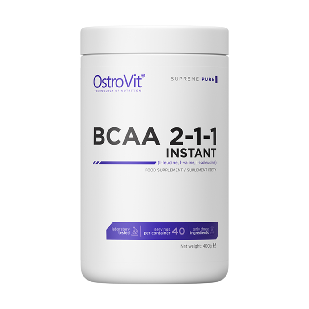 Віталій М. Аминокислоты OstroVit BCAA Instant 2-1-1 без вкуса, в порошке, 400 г photo