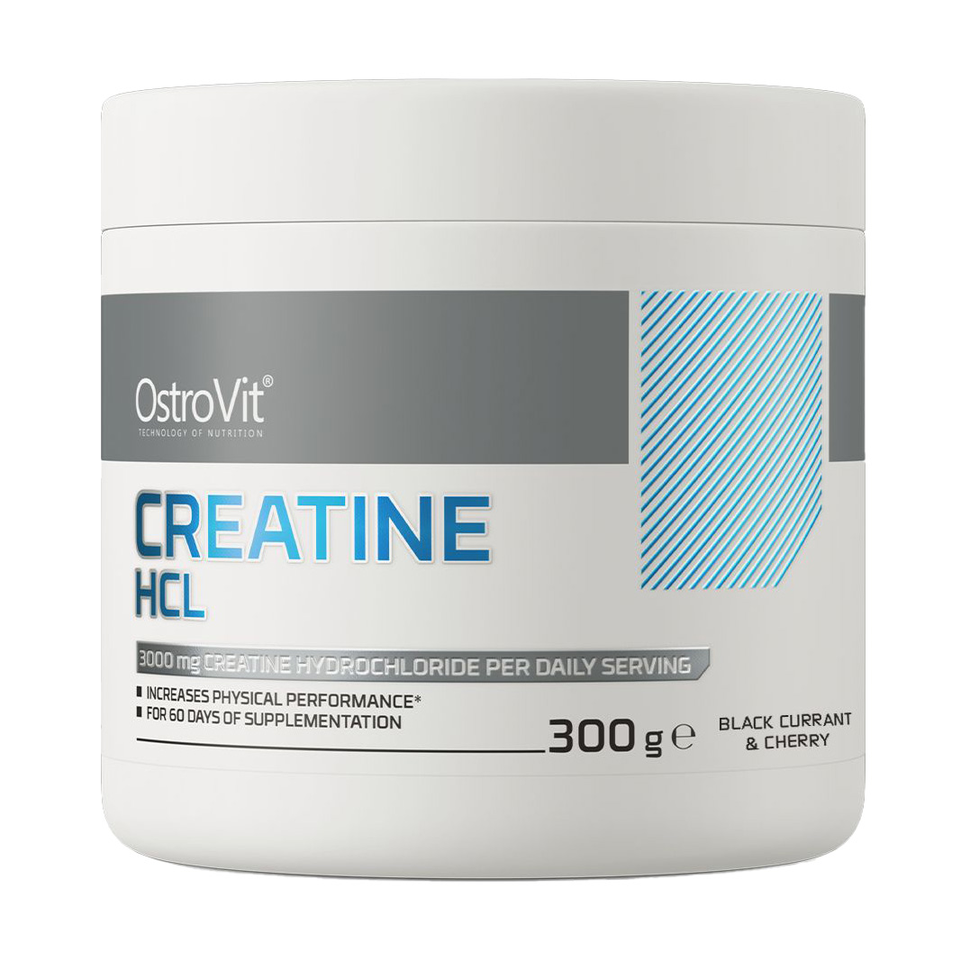 Сніжана С. Креатин Гидрохлорид OstroVit Creatine HCL Черная смородина и Вишня, в порошке, 300 г photo