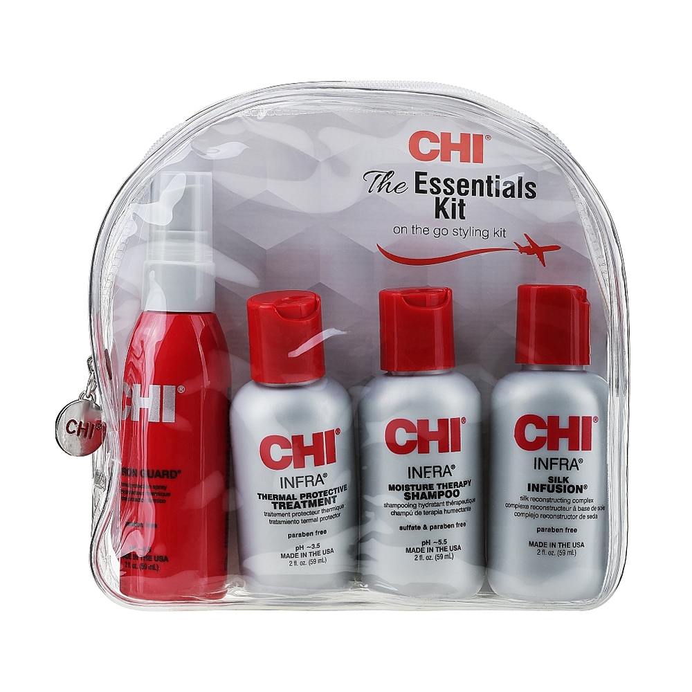 RICHE demo CDセット Набор для волос CHI The Essentials Kit (шампунь Infra, 59 мл +