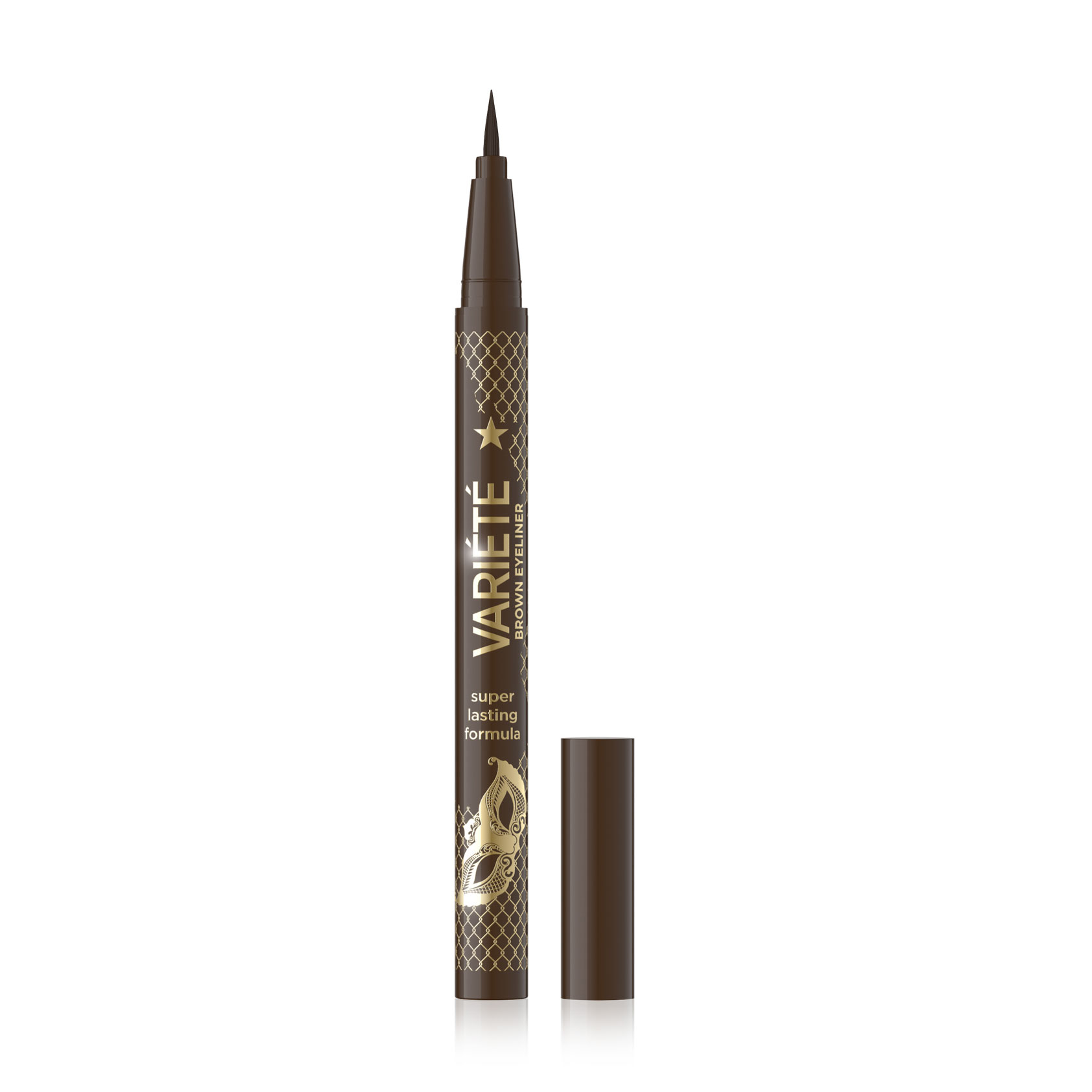 Наталія Подводка-фломастер для глаз Eveline Cosmetics Variete Brown, 7 мл photo