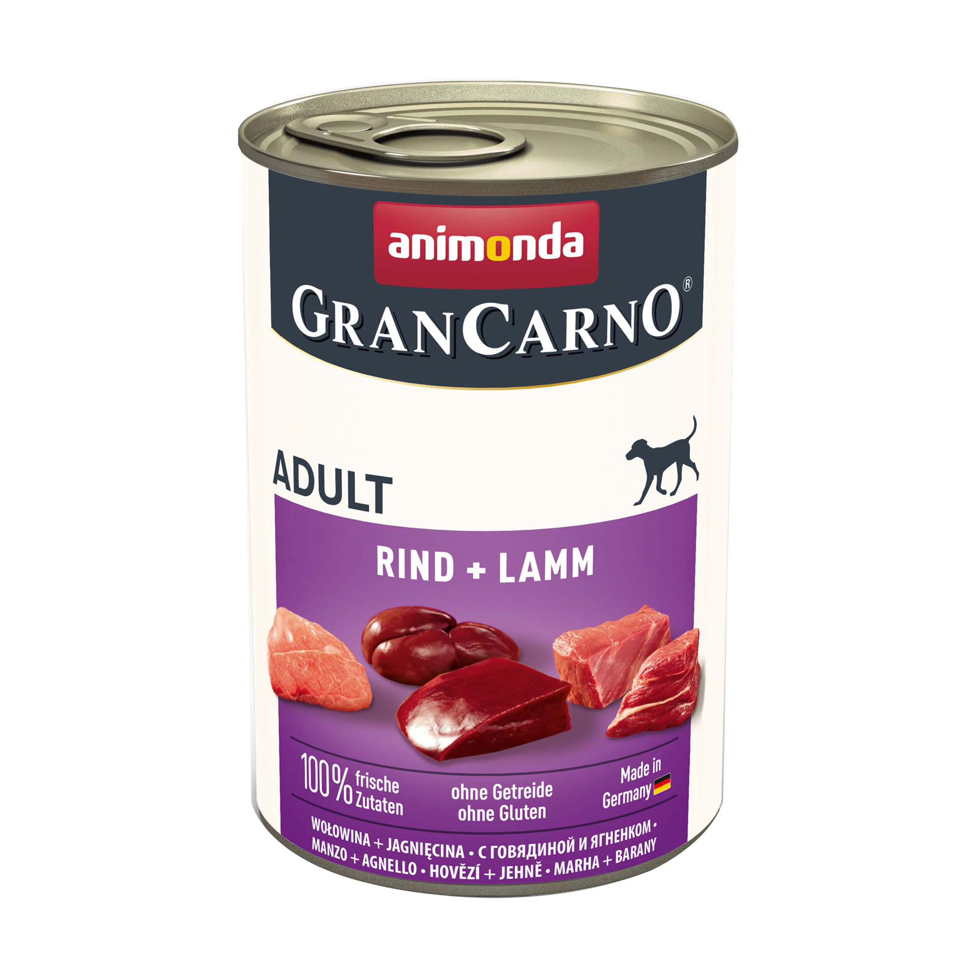Марина Влажный корм для собак всех пород Animonda GranCarno Adult Beef + Lamb с говядиной и ягненком photo