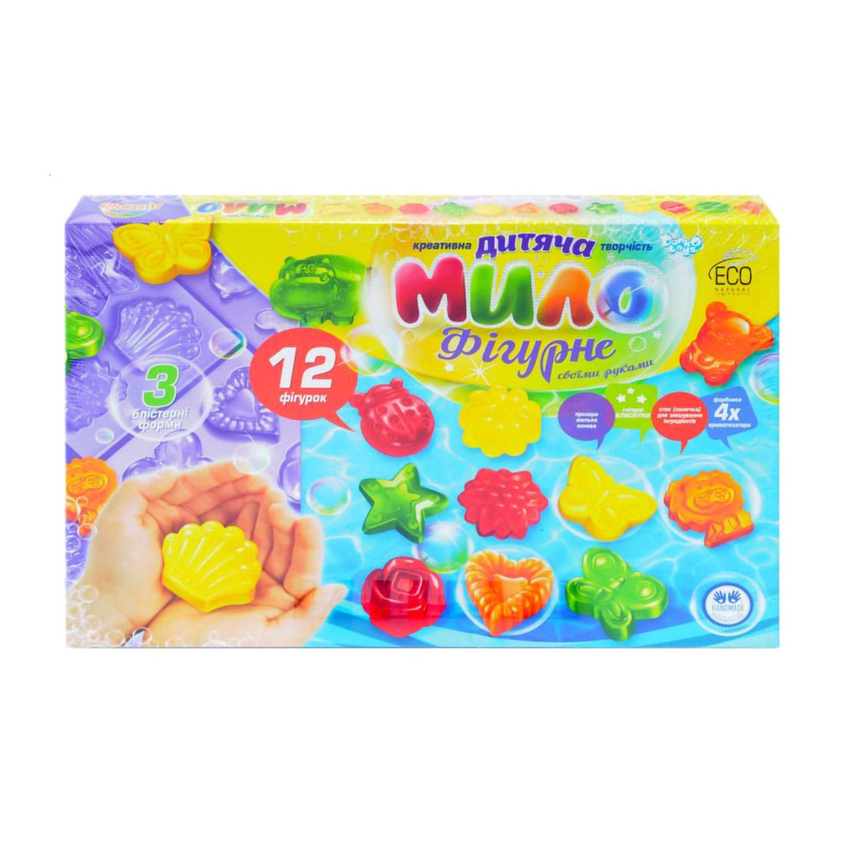 Анна Г. Набор креативного творчества Danko Toys Детское фигурное мыло, от 3 лет, 12 фигур (DFM-02-02U) photo