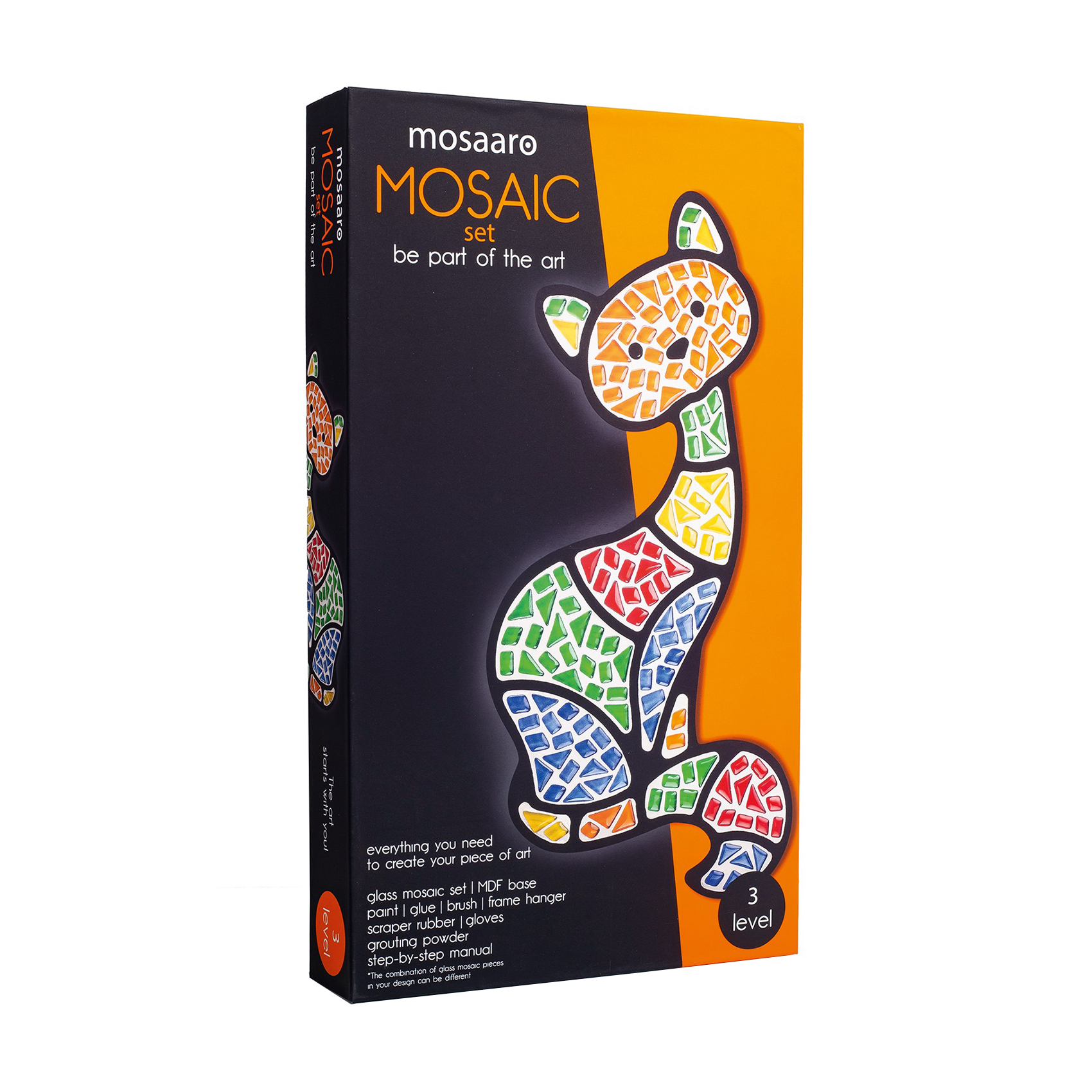 Кристина С. Набор для создания стеклянной мозаики Mosaaro Кот, 20*43 см (MA3002) photo