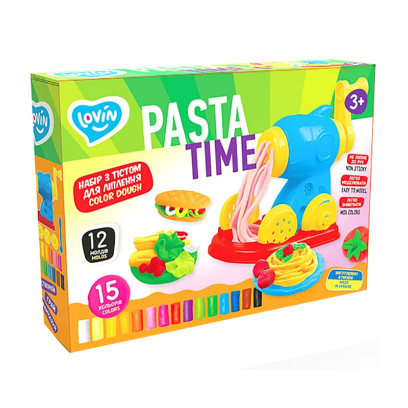 Марго Г. Набор для лепки с тестом Lovin Pasta Time 15 цветов, от 3 лет (41195) photo