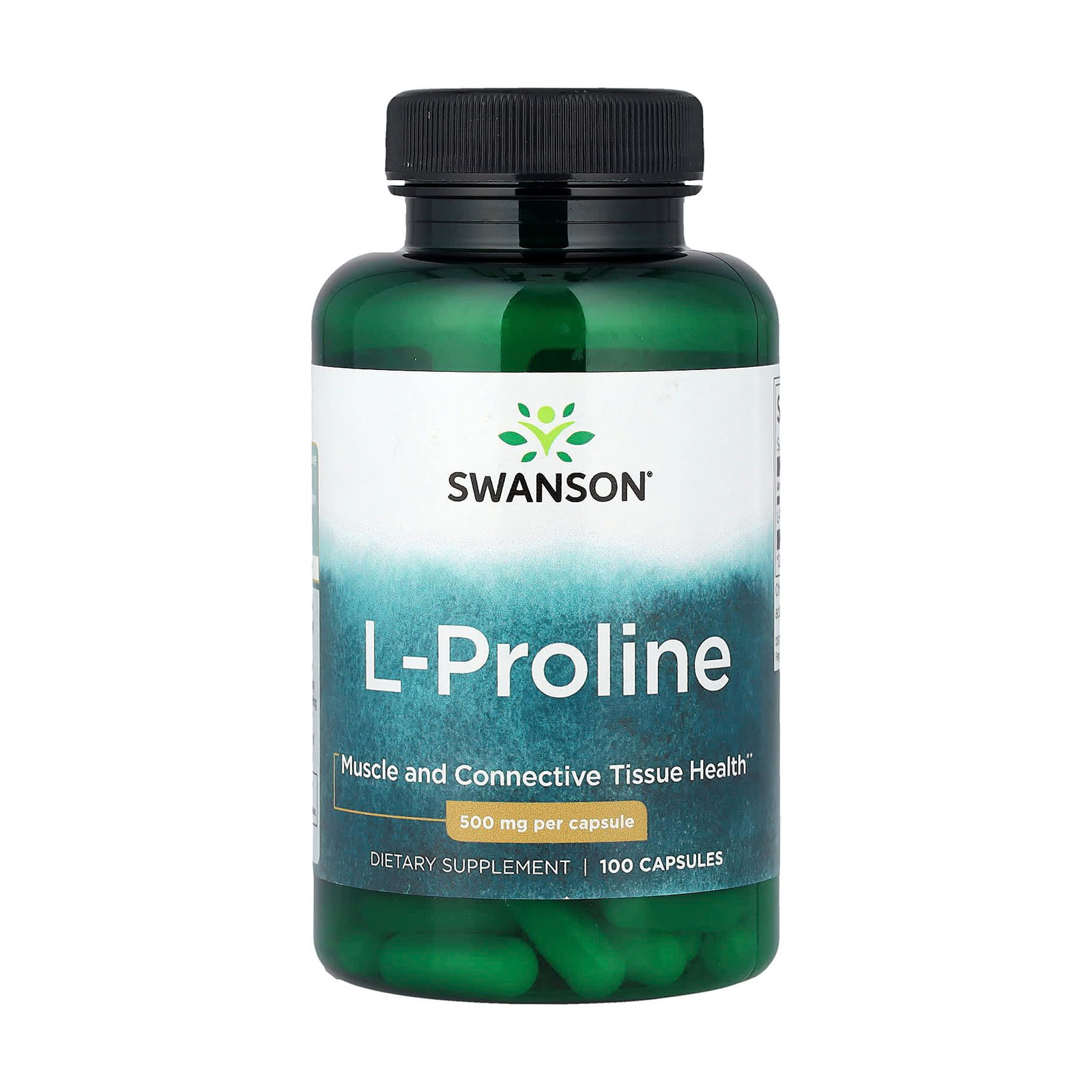 Сергій Ш. L-Пролин Swanson L-Proline 500 мг, 100 капсул photo