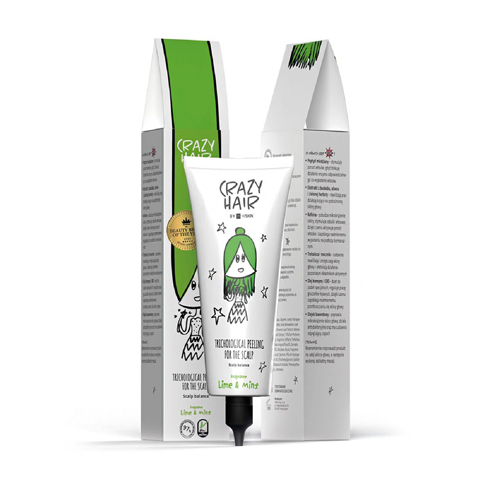 Крістіна Трихологический пилинг для кожи головы HiSkin Crazy Hair Trichological Peeling Lime & Mint, 100 мл photo
