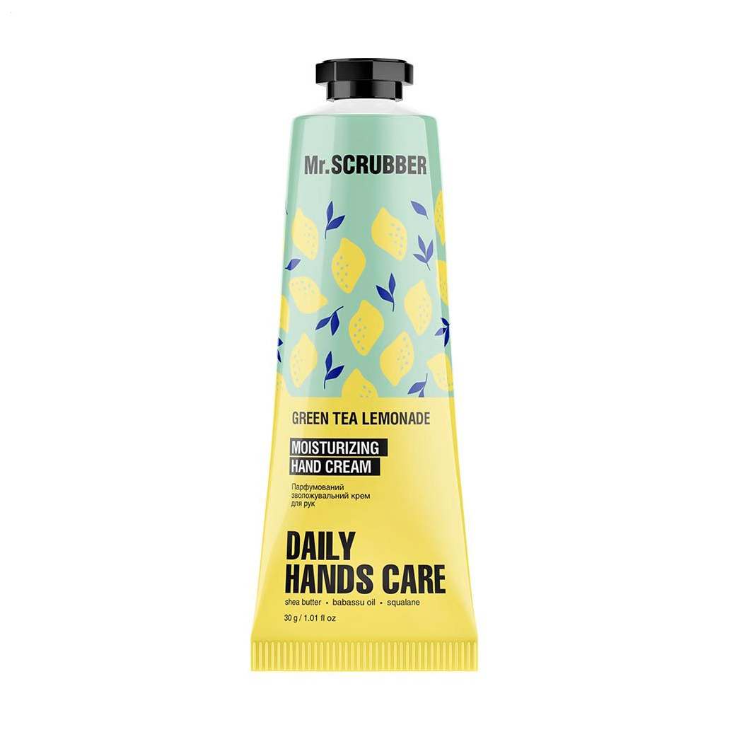 Марія А. Парфюмированный увлажняющий крем для рук Mr.Scrubber Daily Hands Care Green Tea Lemonade, 30 г photo