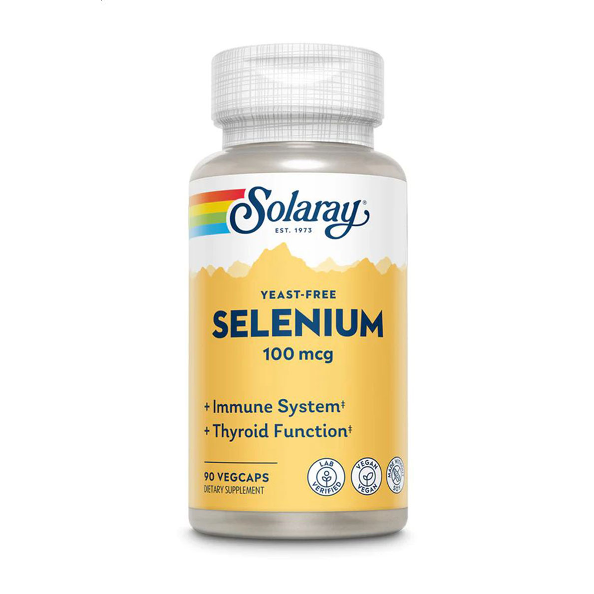 Мария М. Селен Solaray Selenium Yeast Free 100 мкг, 90 вегетарианских капсул photo