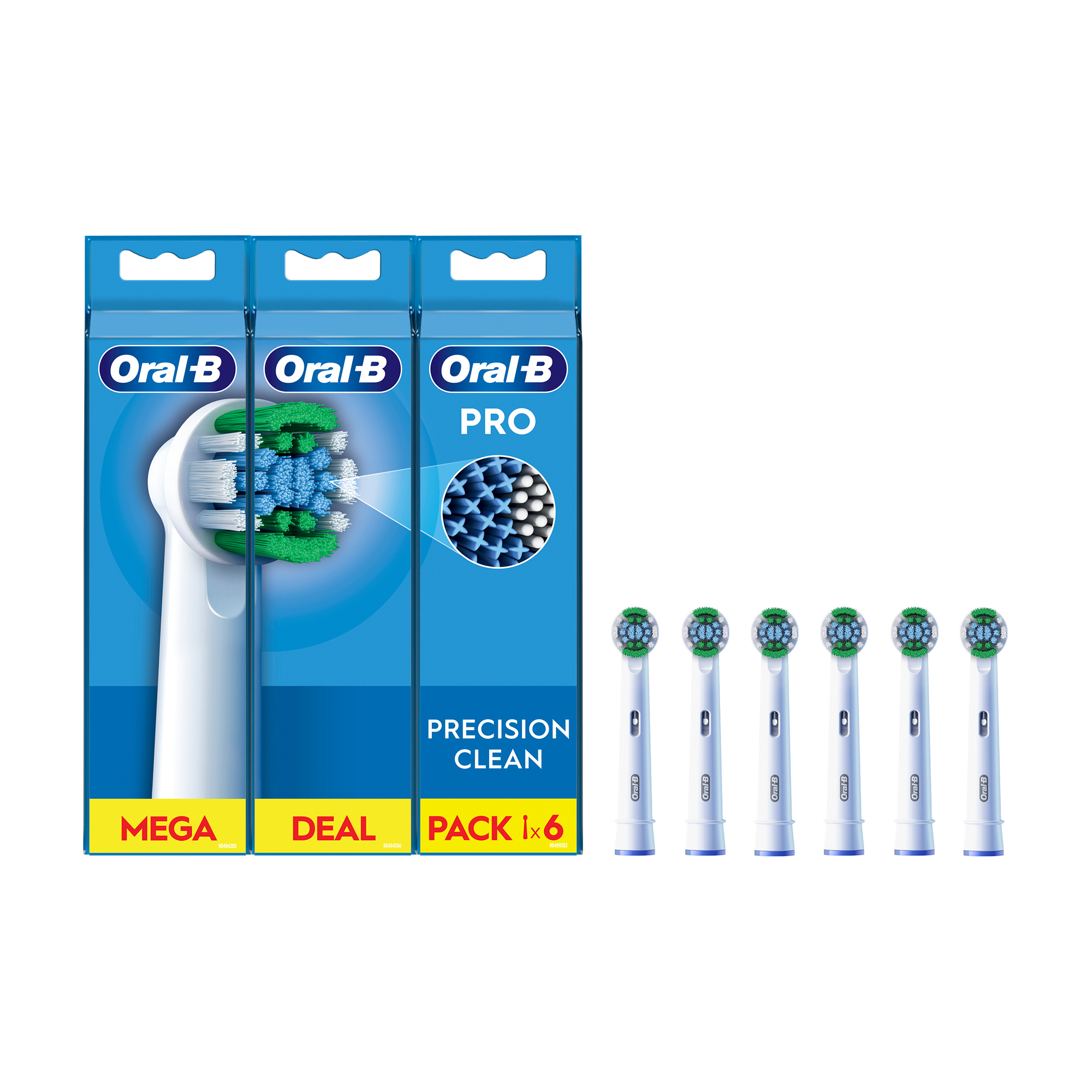 Софія Сменные насадки для электрической зубной щетки Oral-B PRO Precision Clean, 6 шт photo