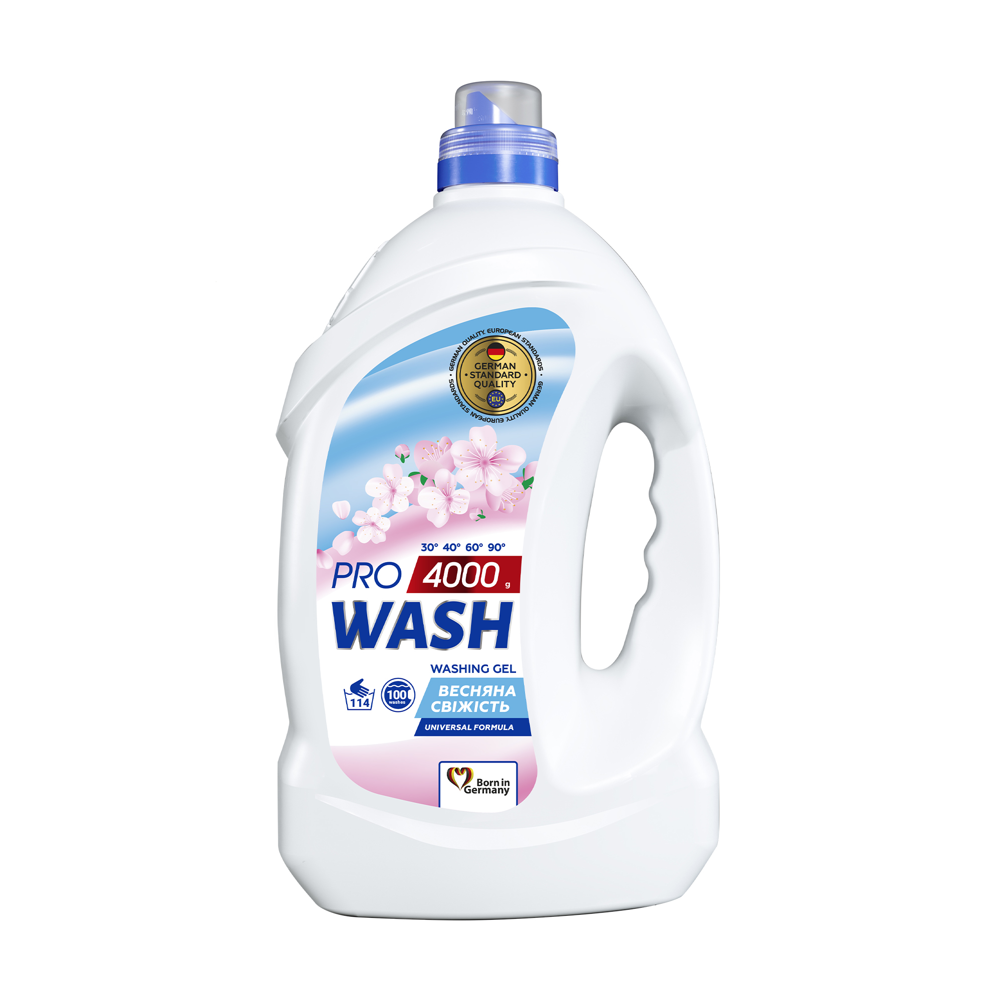 Максим Універсальний гель для прання Pro Wash Universal Formula Весняна свіжість, 114 циклів прання, 4 кг photo