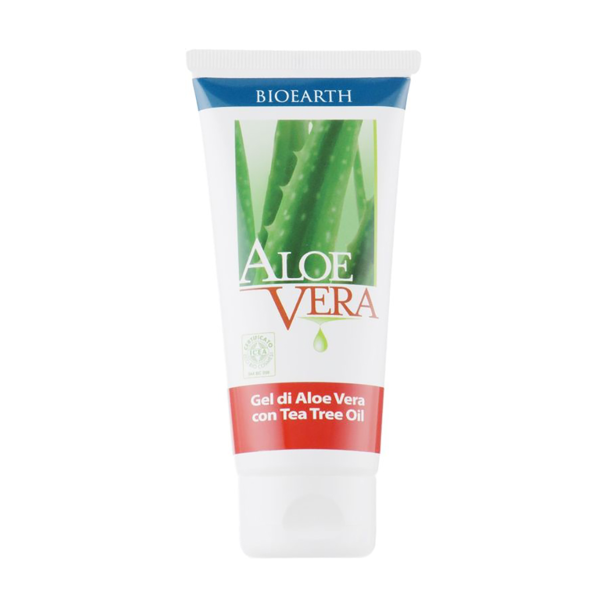 Аліна Б. Универсальный гель алоэ вера Bioearth Aloe Vera Gel с чайным деревом, 100 мл photo