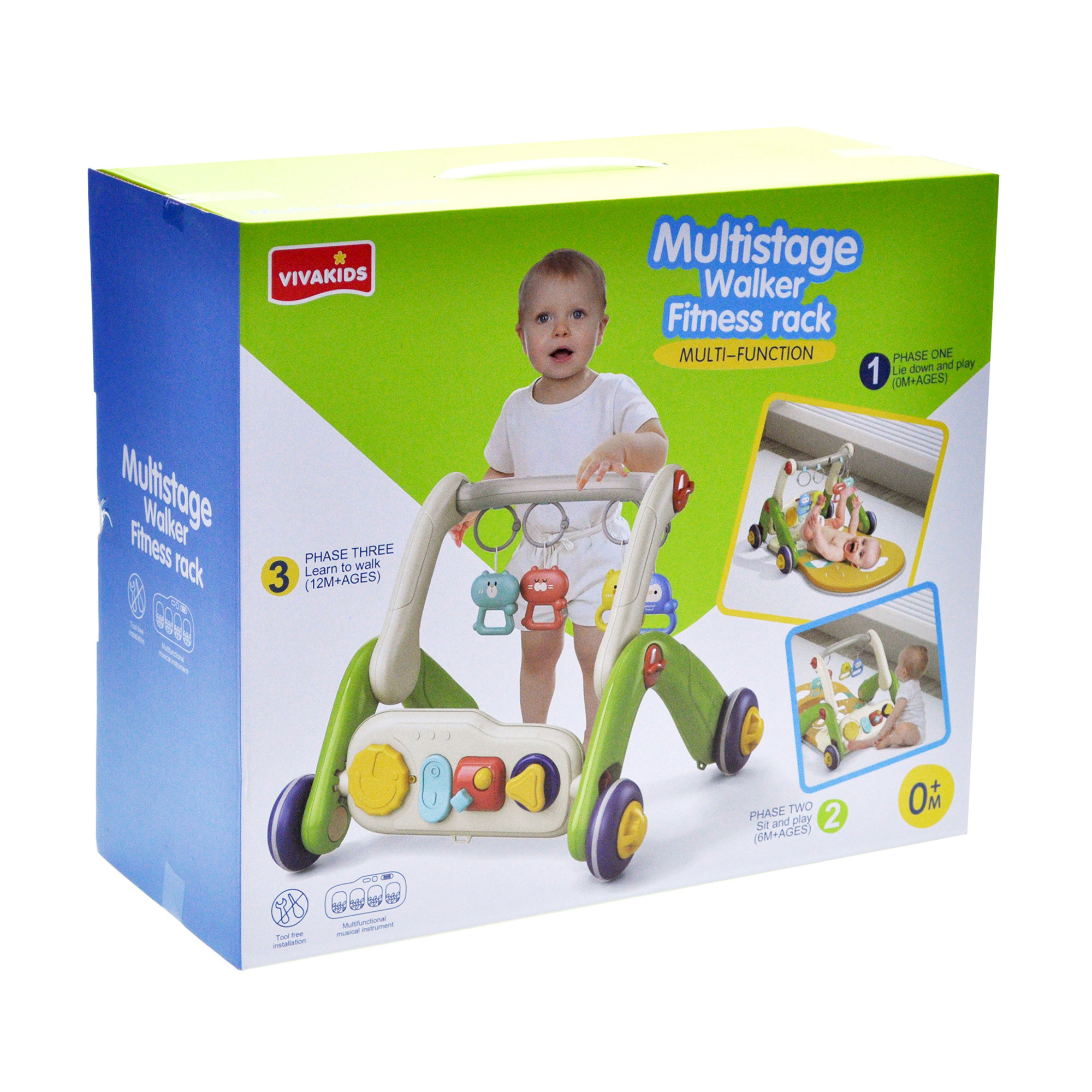 Ірина Мультифункциональные ходунки YG Toys Multistage Walker Fitness Rack с рождения, 39.5*17*33 см (6666) photo