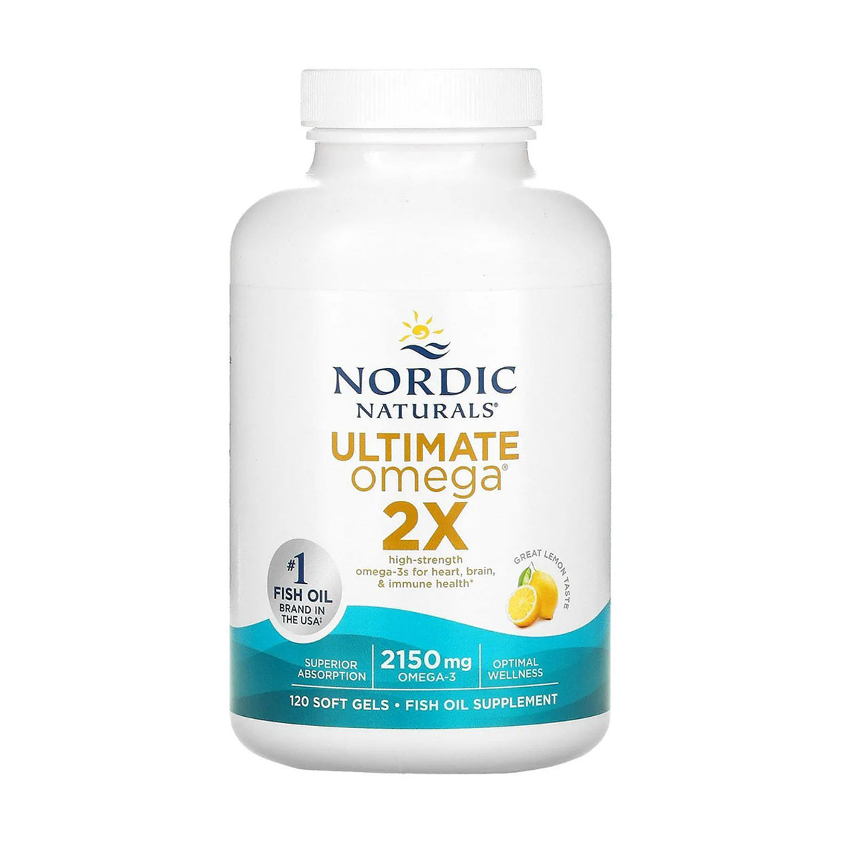 Алла П. Рыбий жир Nordic Naturals Ultimate Omega 2X, со вкусом лимона, 2150 мг photo