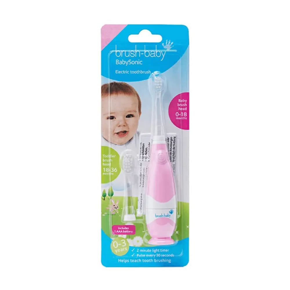 Юлія Х. Детская электрическая зубная щетка Brush-Baby BabySonic Electric Toothbrush с рождения до 3 лет, 1 шт photo