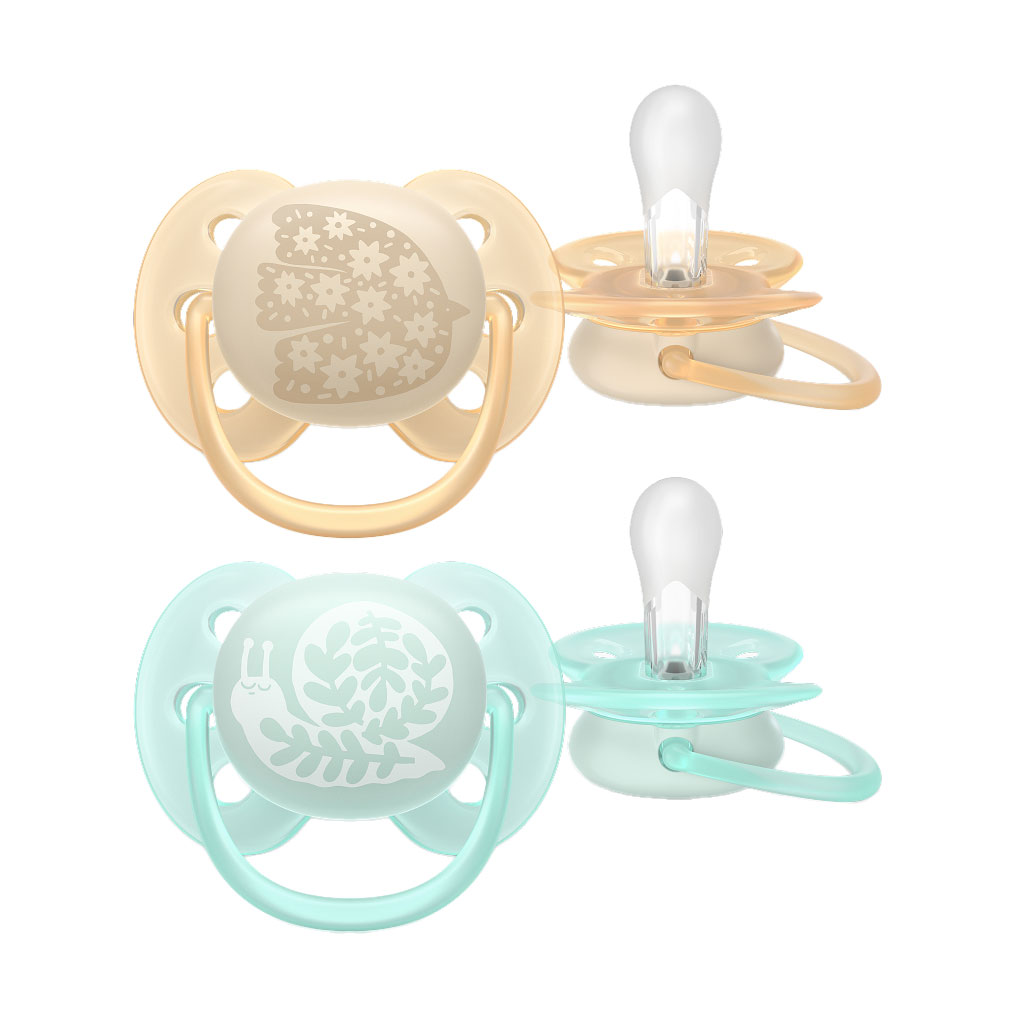 Анастасія Пустушка PHILIPS AVENT Ultra Soft від народження до 6 місяців, 2 шт (SCF091/41) photo