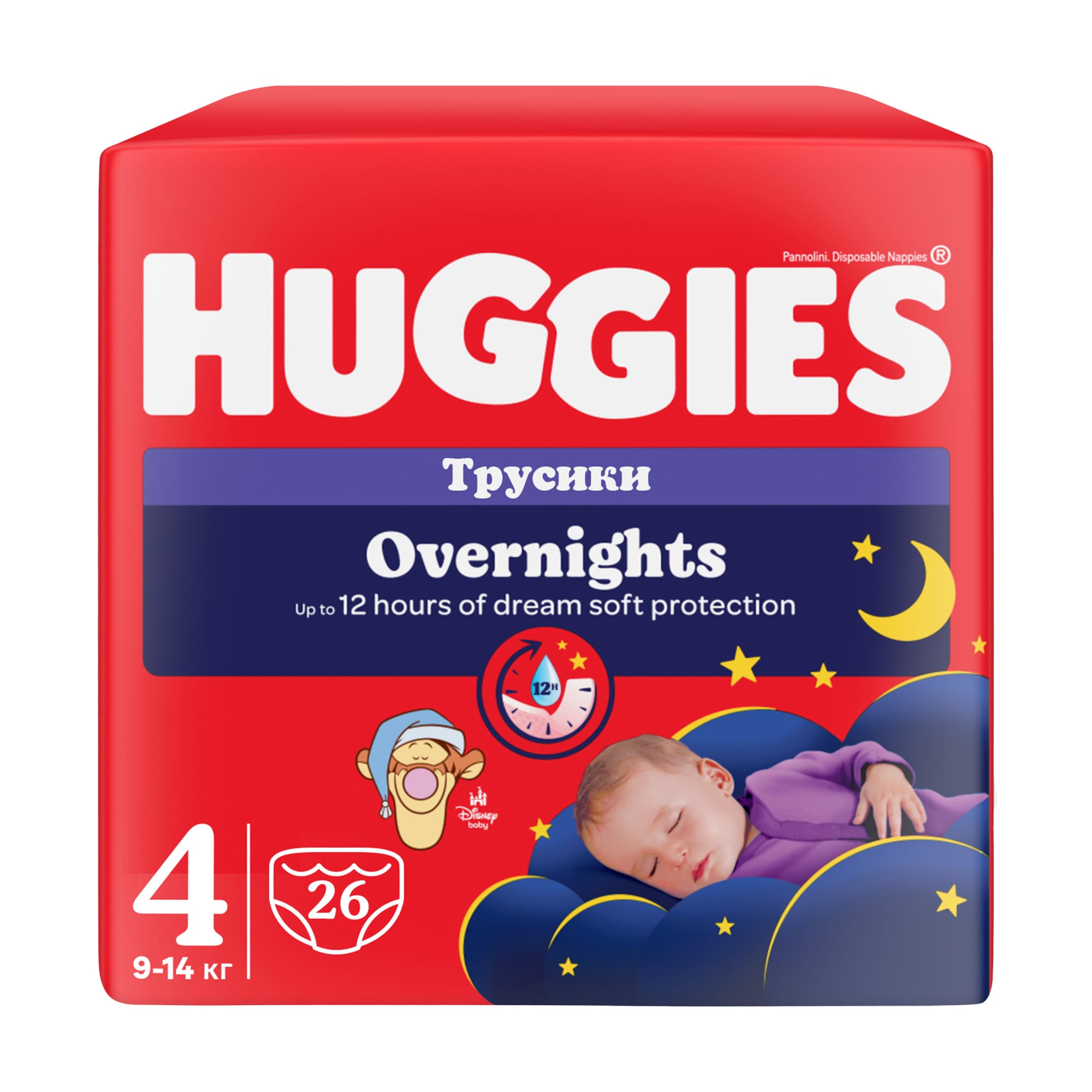 Мар'яна Підгузки-трусики Huggies Overnights Pants, розмір 4 (9-14 кг), 26 шт photo