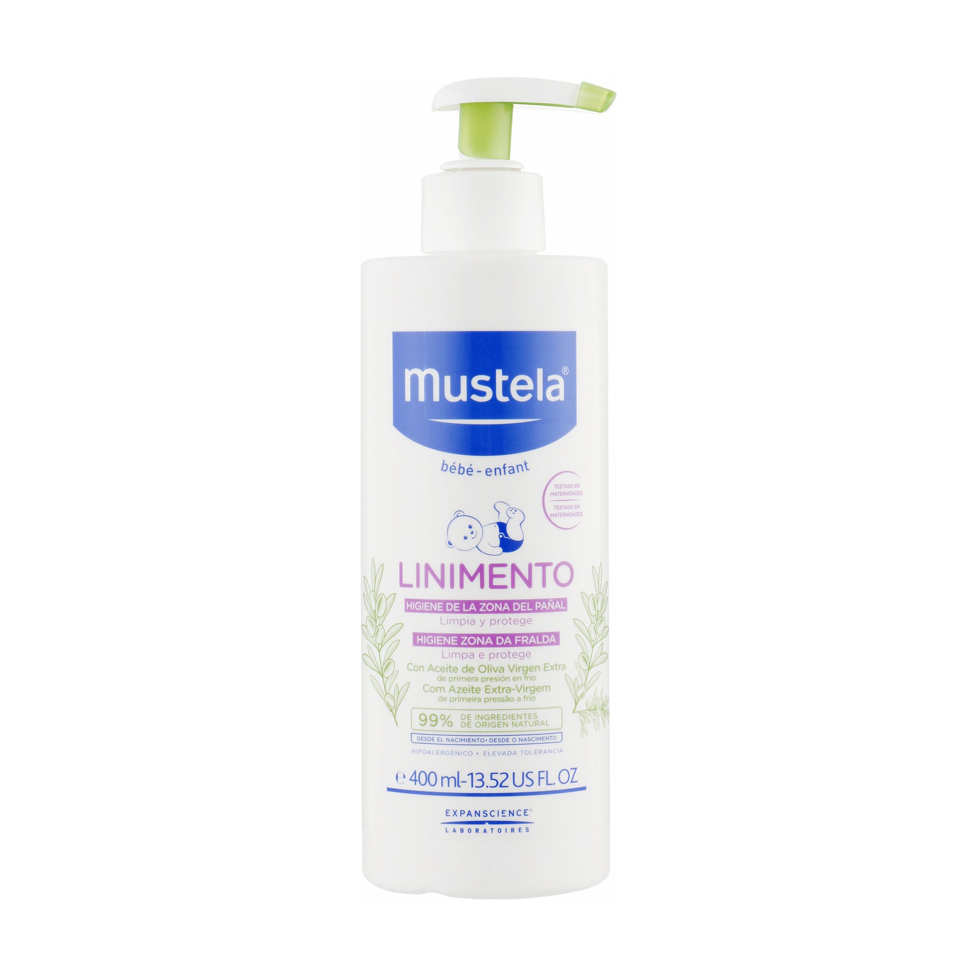 Марина Средство для очищения кожи под подгузником Mustela Liniment, 400 мл photo