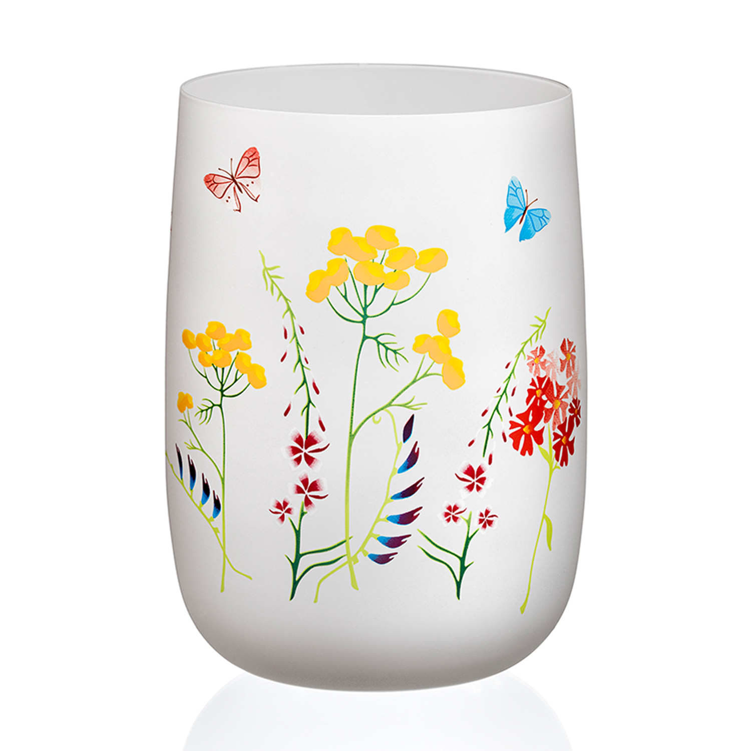Наталія П. Ваза для цветов Bohemia Herbal White, 18 см (b82510-OB458) photo