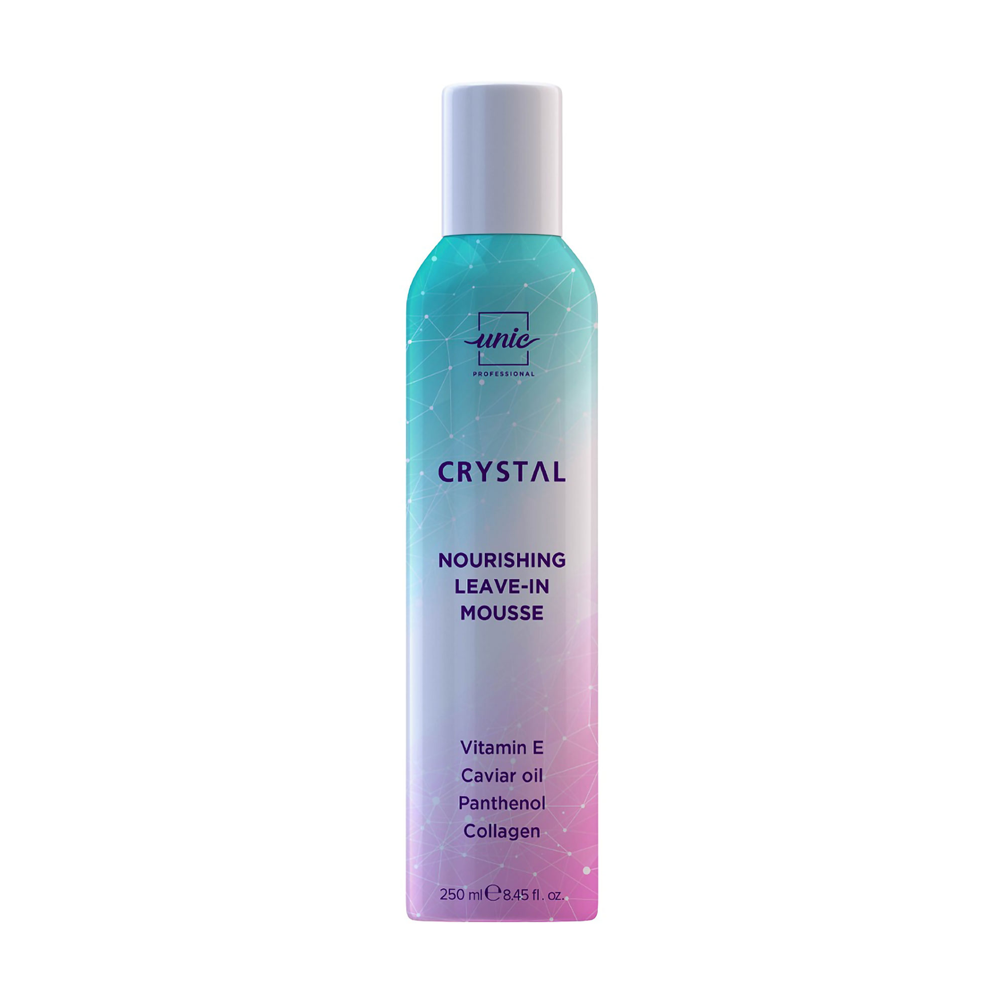 Тетяна Питательный несмываемый мусс для волос Unic Crystal Bar Nourishing Leave-In Mousse, 250 мл photo