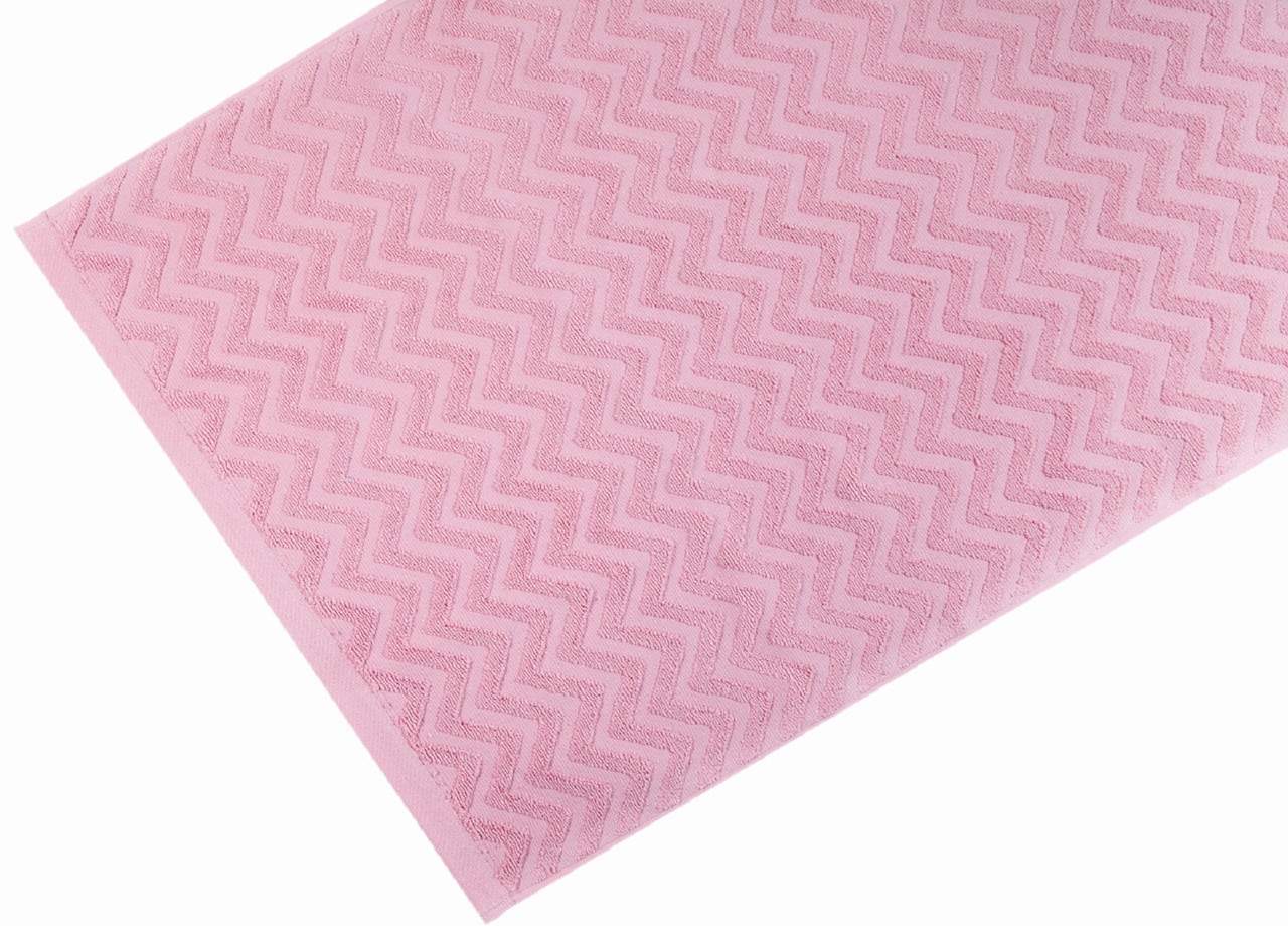 Альона Л. Махровое полотенце Ideal Textile Зигзаг 70х140 см (56861033) Рожевий (931511) photo