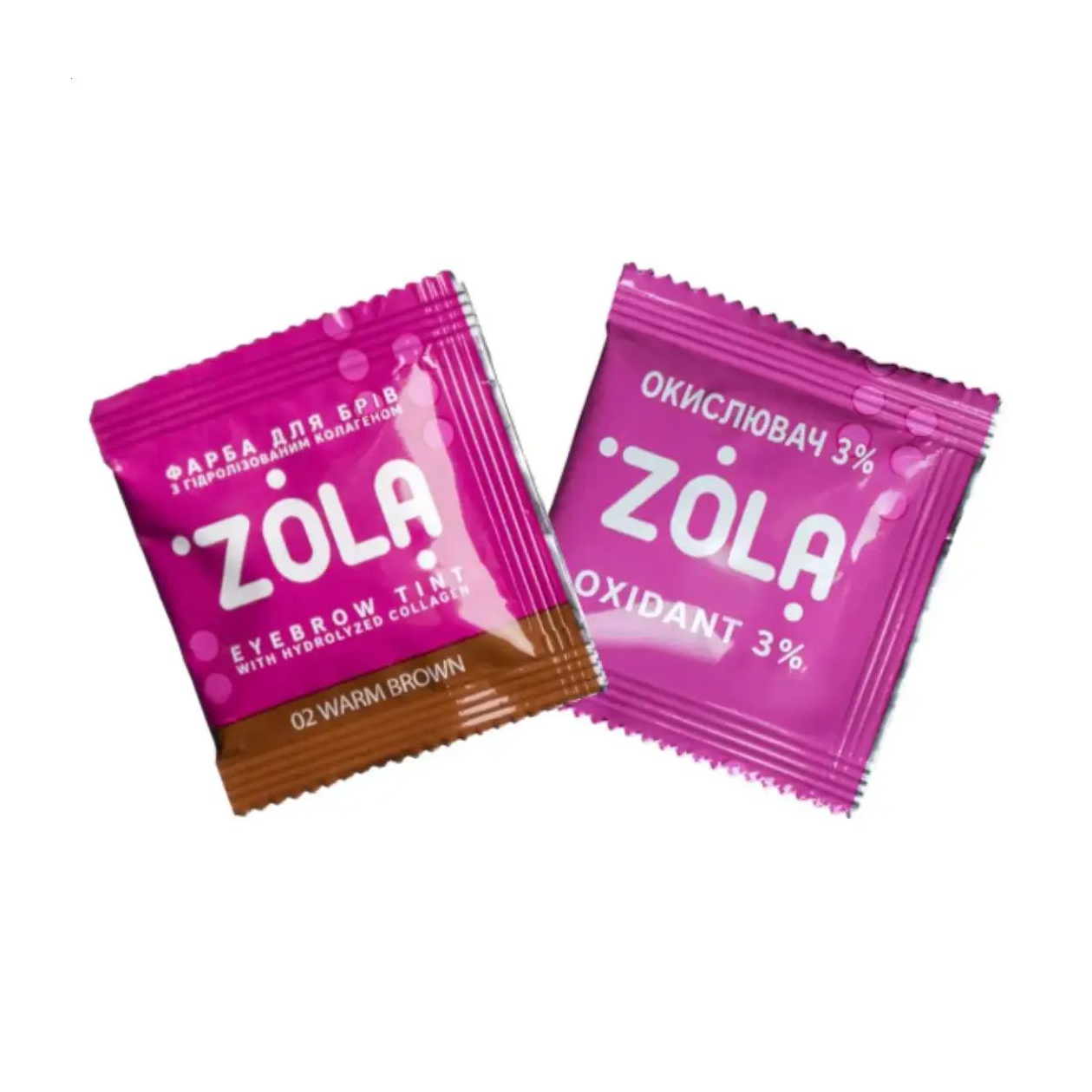 Анастасия Набор для покраски бровей Zola Eyebrow Tint (краска 02 Warm Brown, 5 мл + окислитель 3%, 5 мл) photo