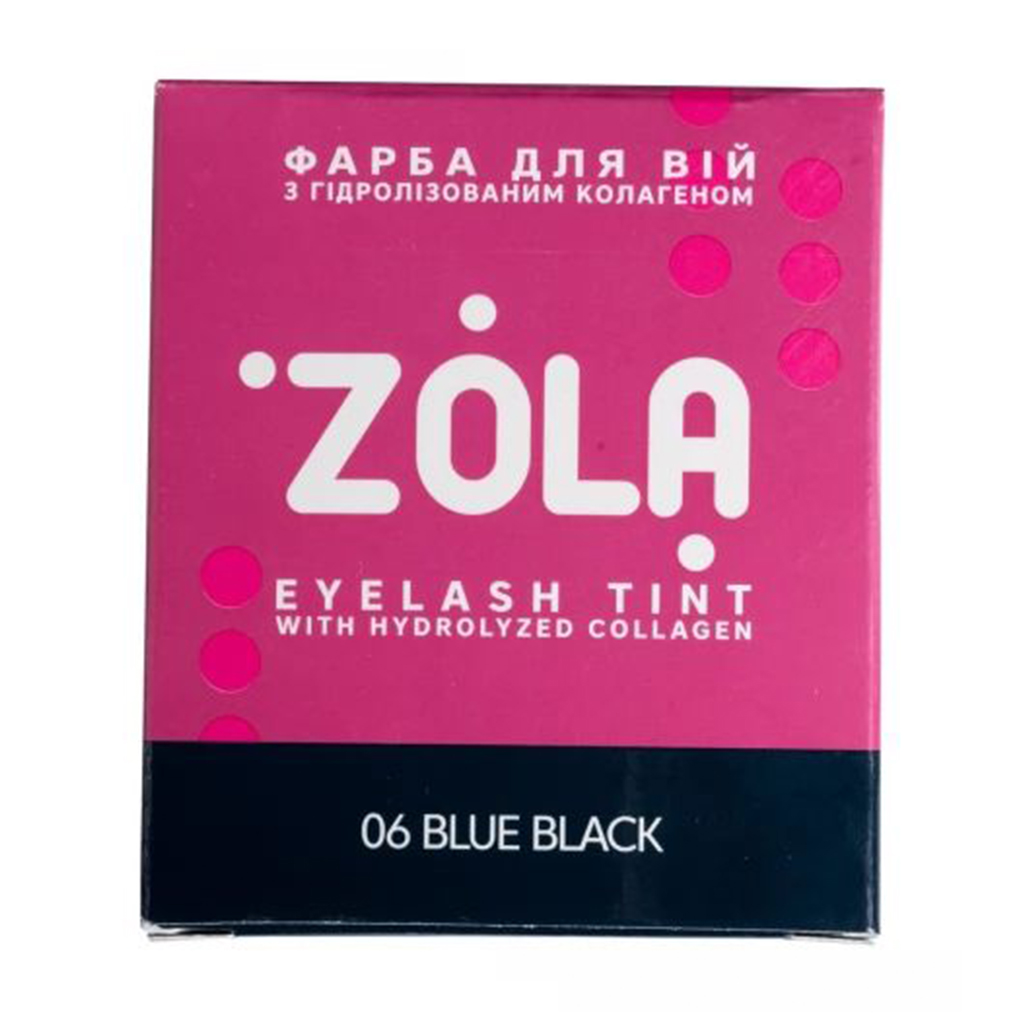 Юлія Набор для покраски ресниц Zola Eyelash Tint (краска 06 Blue Black, 5 мл + окислитель 3%, 5 мл) photo
