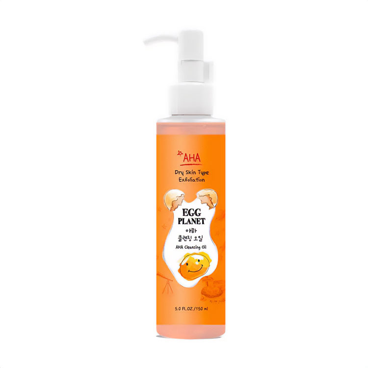 Алена Гидрофильное масло для лица Daeng Gi Meo Ri Egg Planet AHA Cleansing Oil для сухой кожи лица, с AHA кислотами, 150 мл photo