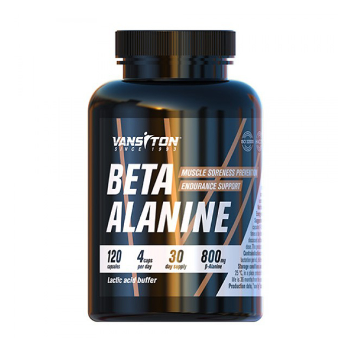 Мира Бета-аланин Vansiton Beta-Alanine, 800 мг, 120 капсул photo