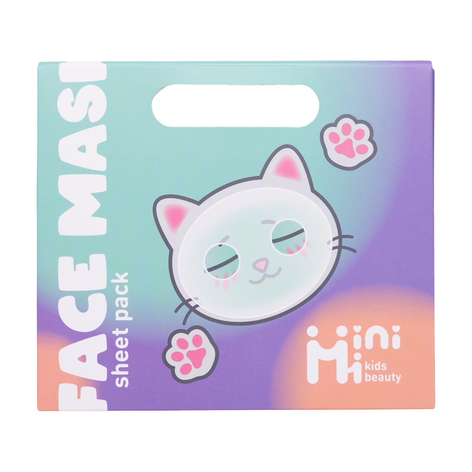 іванна л. Набор детских тканевых масок для лица MiniMi Kids Beauty Face Mask Sheet Pack, от 5 лет, 4*25 мл photo