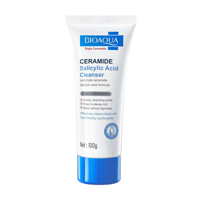 Софія Ш. Пінка для вмивання Bioaqua Ceramide Salicylic Acid Cleanser з церамідами, 100 г photo