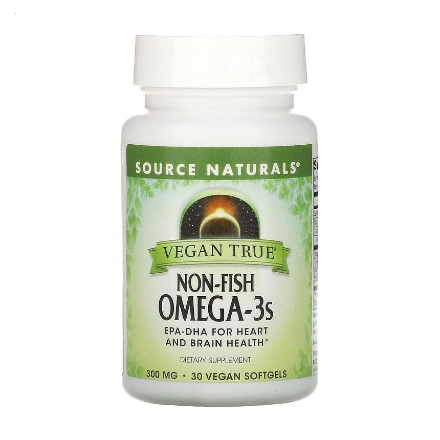 Наталія Л. Омега-3 Source Naturals Vegan True Omega 3 Non-Fish из морских водорослей 300 мг, 30 веганских капсул photo