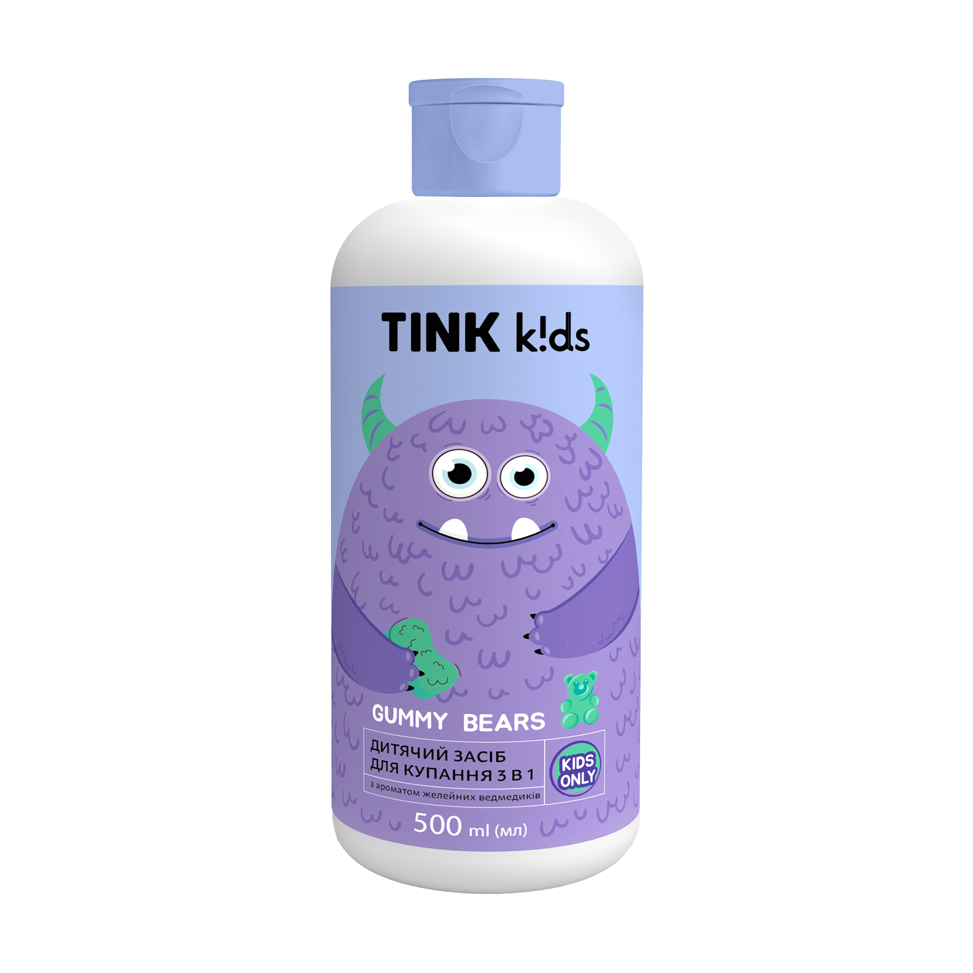 Тетяна Детское средство для купания 3 в 1 Tink Kids Gummy Bears, 500 мл photo