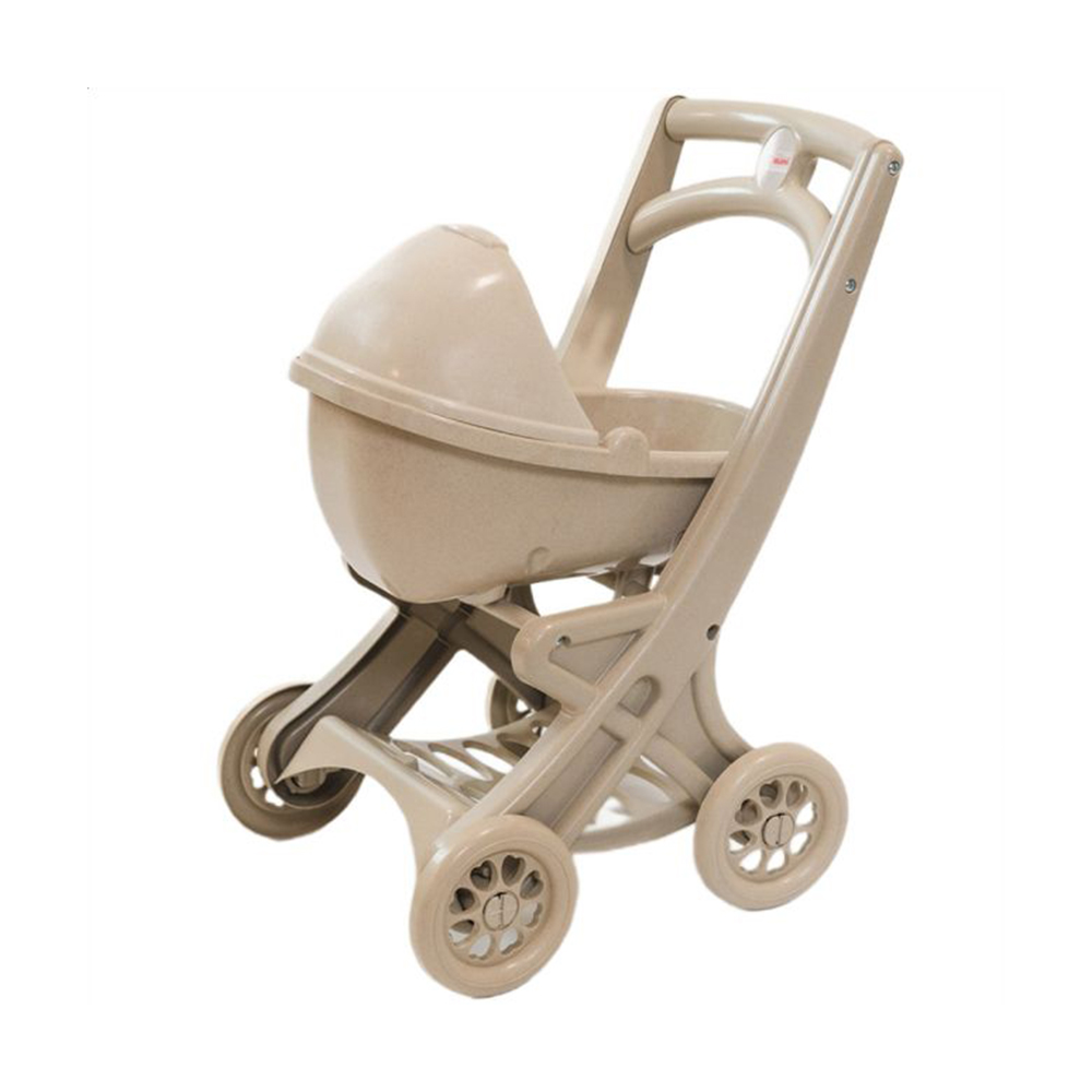 Анастасия Коляска для куклы Doloni Eco Beige с люлькой, от 3 лет (0121/02eco) photo