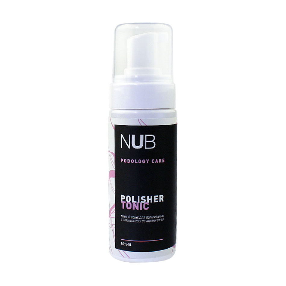 Ірина Р. Пенный тоник для полировки стоп NUB Podology Care Polisher Tonic на основе мочевины 38%, 150 мл photo