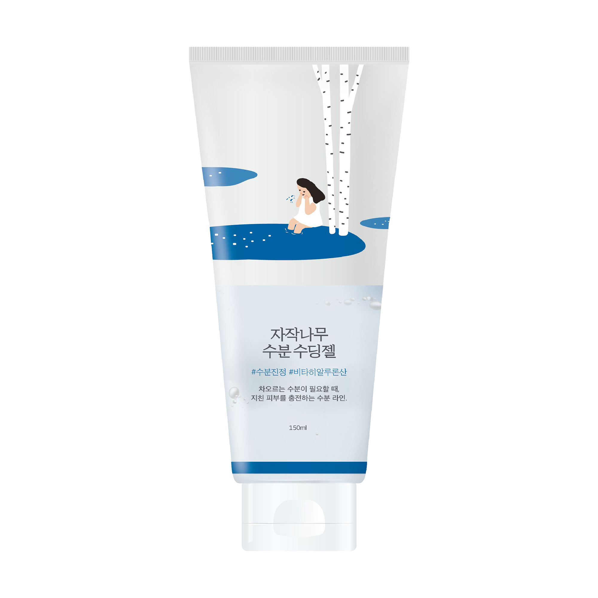 Анютка С. Успокаивающий гель для лица и тела Round Lab Birch Juice Moisturizing Soothing Gel с березовым соком, 150 мл photo