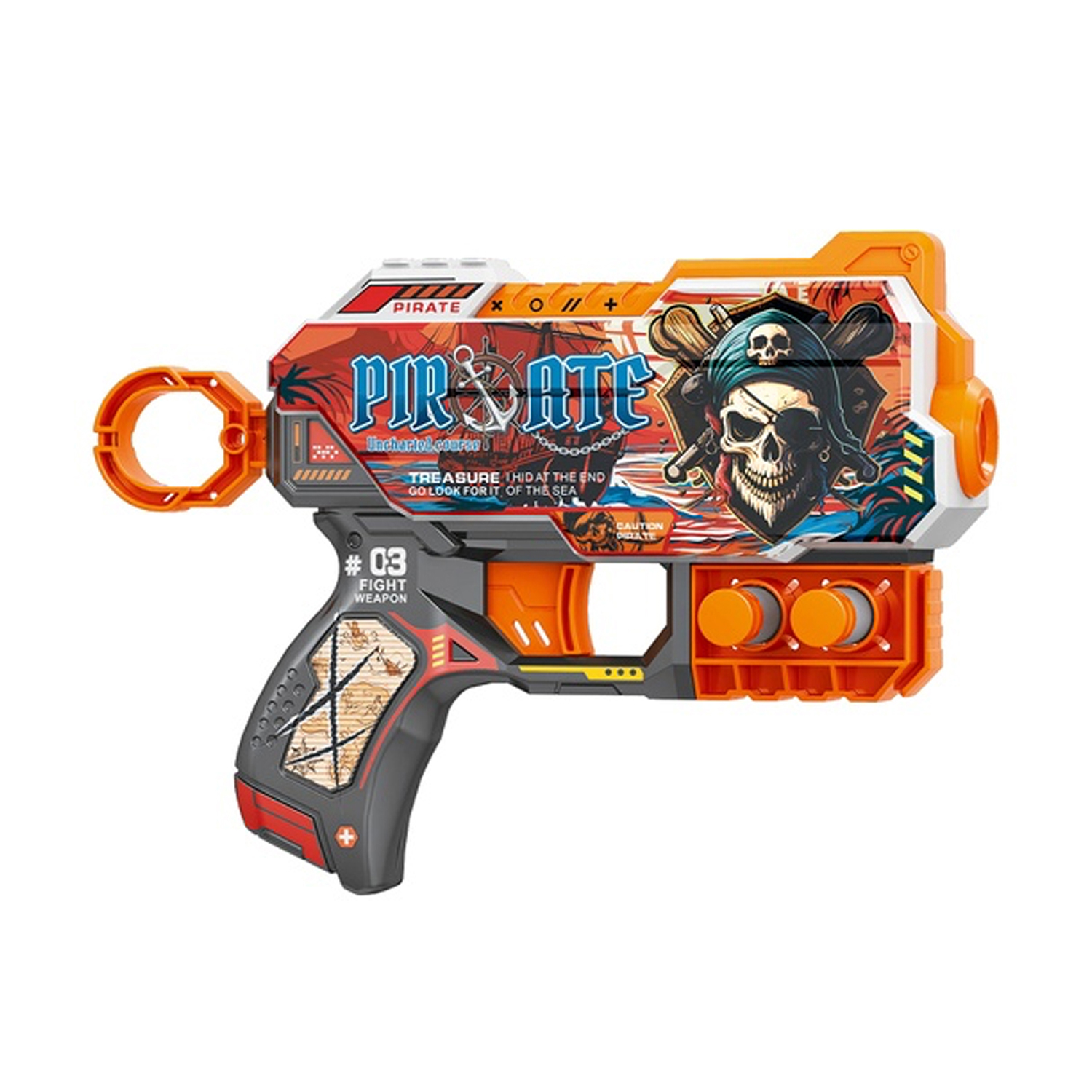 トイガン PIETRO,BERETTA, Детский пистолет Fast Pioneer Пираты с мягкими патронами