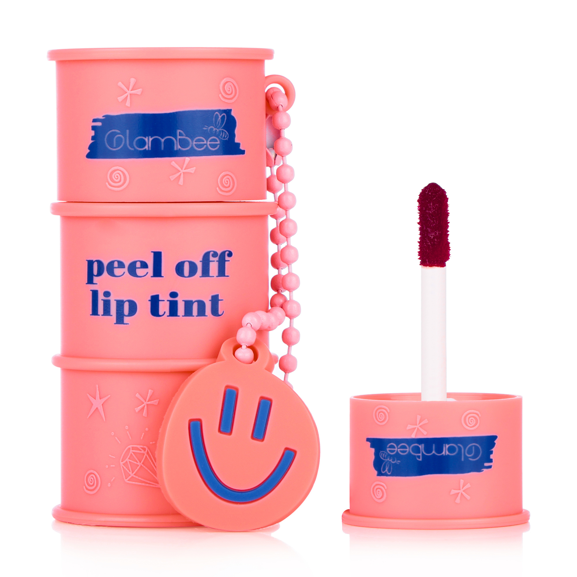 boiboi製　顔つきキャンディピンバッジセット Тинт для губ GlamBee Peel Of Lip Tint, 3.5 г - купить на ▷ EVA.UA