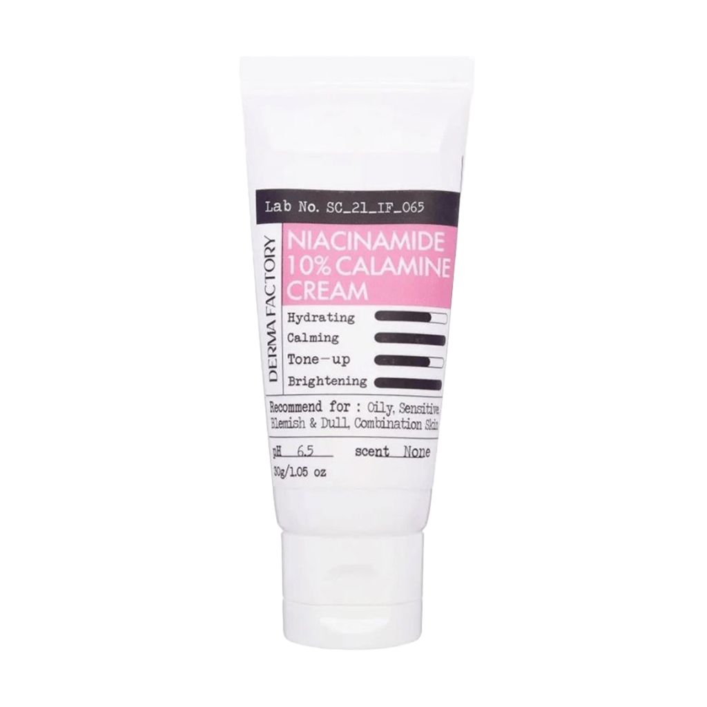 Заспокійливий крем для обличчя Derma Factory Niacinamide 10% Calamine Cream, 30 г — фото 1