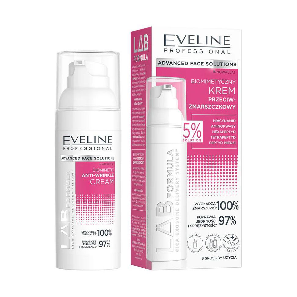 Крем для обличчя Eveline Cosmetics Lab Formula Biomimetic Anti-Wrinkle Cream, 50 мл — фото 2