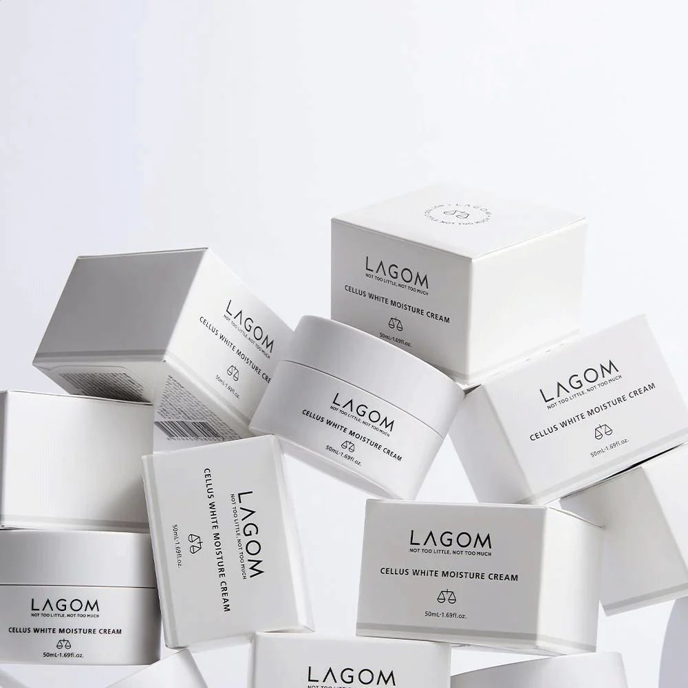 Зволожувальний крем для обличчя LAGOM White Moisture Cream з освітлювальним ефектом, 50 мл — фото 2